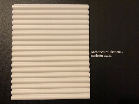 Panel ścienny dekoracyjny 3D WX210 Reed Orac Decor ryflowany długość 200cm