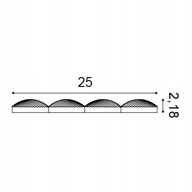 W113 Cobble ORAC DECOR panele 3d ścienny dekoracyjny wodoodporny ryflowany